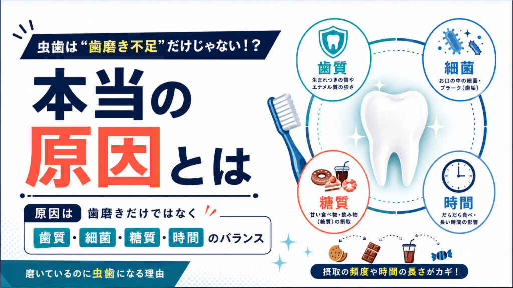 虫歯は“歯磨き不足”だけじゃない!?本当の原因とは