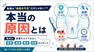 虫歯は“歯磨き不足”だけじゃない！？本当の原因とは