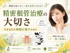 精密根管治療の大切さ